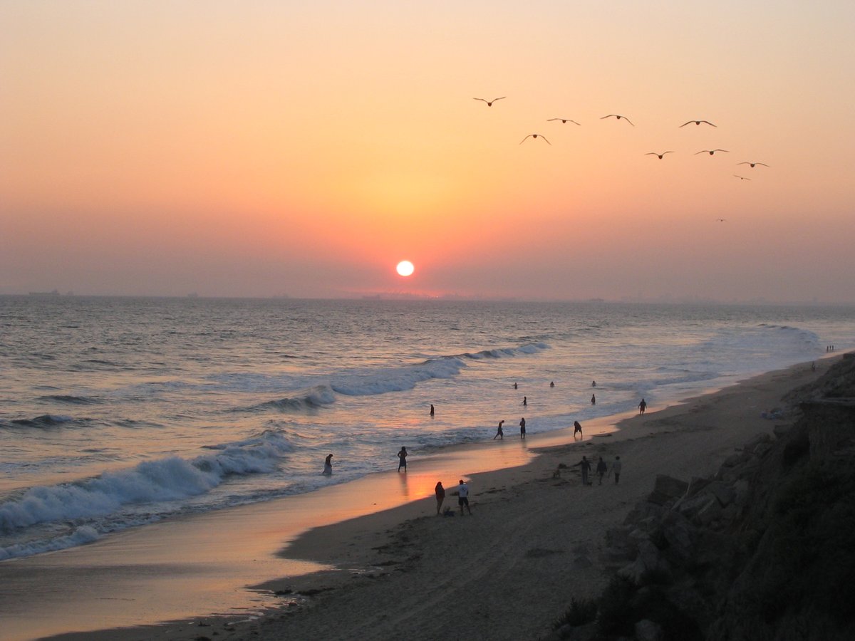 Huntington, NY - Sary:Sunset at Huntington Beach.jpg — Wikipedia